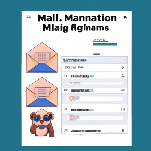 המחשה של האופן שבו ניתן להשתמש ב-Mailchimp כדי ליצור ולשלוח מיילים