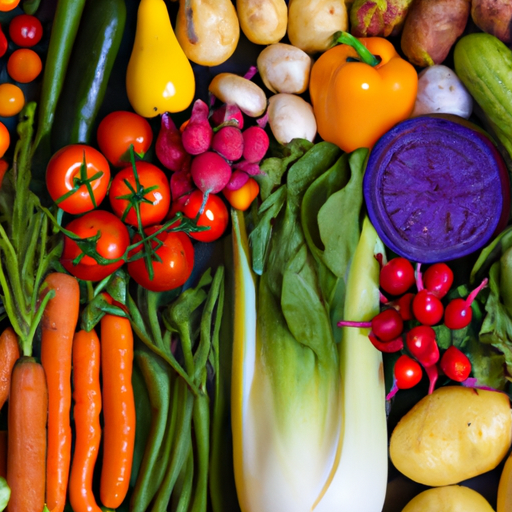 תמונה של מגוון ירקות צבעוניים ובריאים