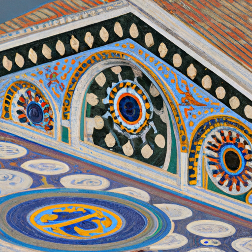 כיכר פיאצה ההיסטורית, הכוללת דפוסי פסיפס יפהפיים וארכיטקטורה מורכבת.