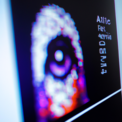 תצוגה מקרוב של צג מחשב המציג תמונה שנוצרת בינה מלאכותית