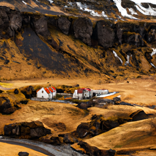 נוף ציורי של חוות Möðrudalur השוכנת בין הנוף האיסלנדי המחוספס