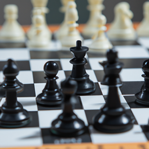 7. לוח שחמט עם כלי רכוש, המסמל השקעה אסטרטגית בנדל"ן.