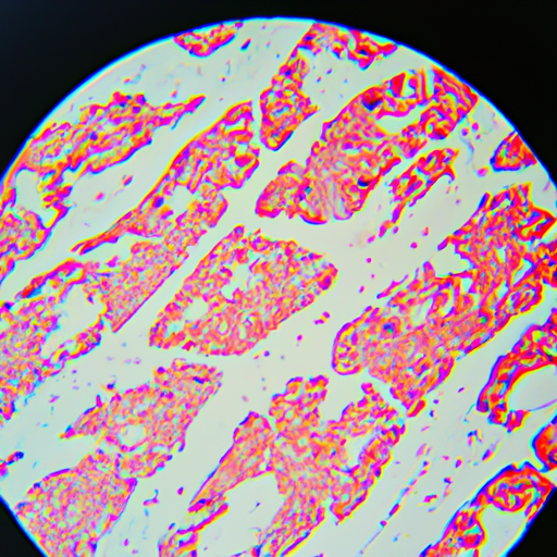 תמונה מיקרוסקופית המציגה תאי עור פיגמנטיים.